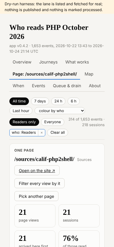 One page at phone width