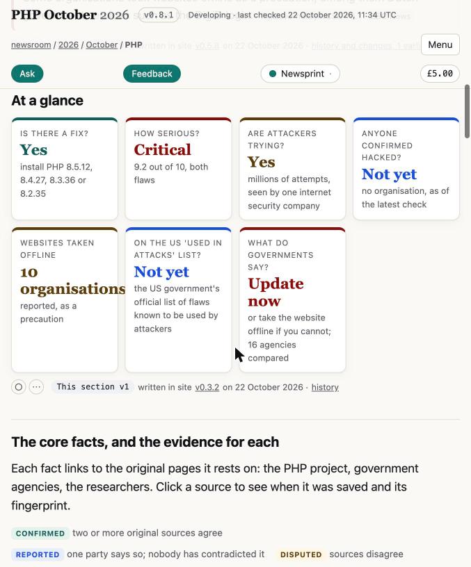 The tester's screenshot of the at-a-glance tiles: '10 organisations' runs into the next tile, the bug UF-001 reported, seen independently.